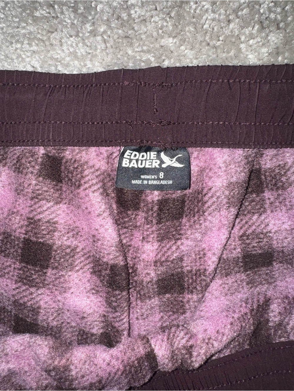 Eddie Bauer Women’s Fleece-Lined Pants Tie Waist, Jogger Style